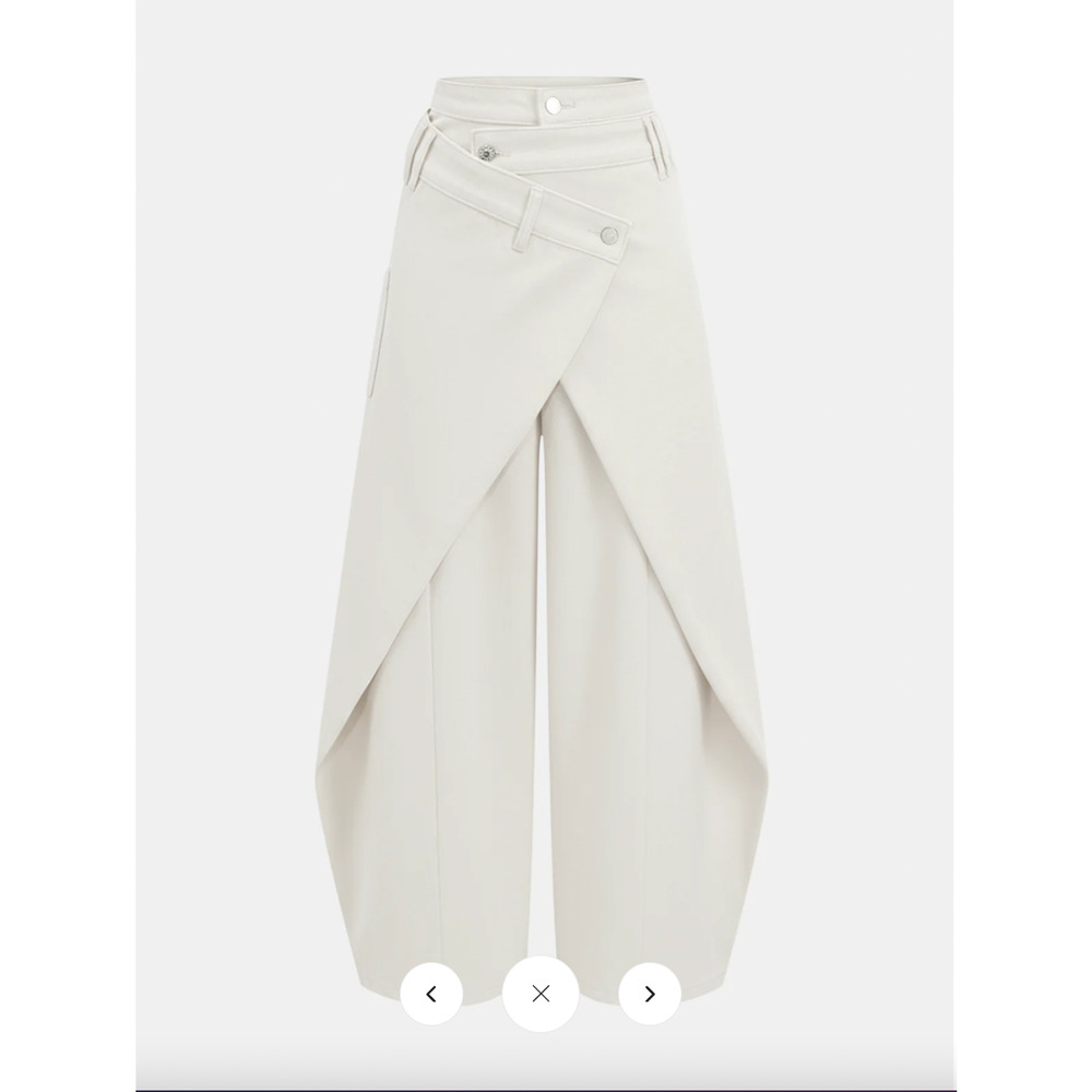 Copied - NWT  Commense Cross-Front Wide-Leg Jeans Sz XS
